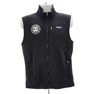Patagonia Forest Services Knit Fleece Black Zipper Vest Mens Large